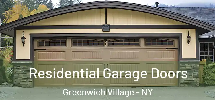 Residential Garage Doors Greenwich Village - NY